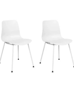 Set di 2 sedie da pranzo LOOMIS Bianco