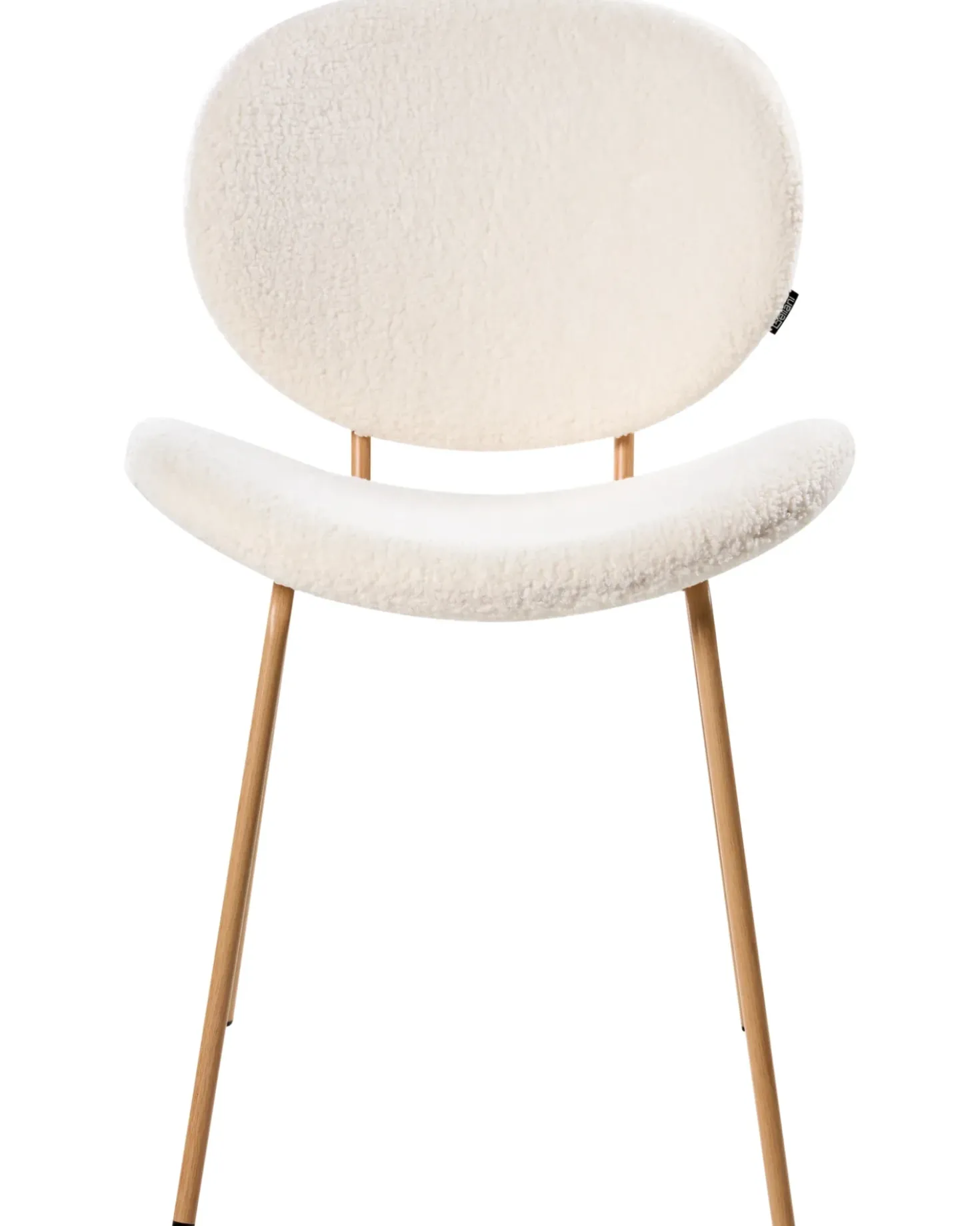 Set di 2 sedie da pranzo LUANA Bouclé Bianco