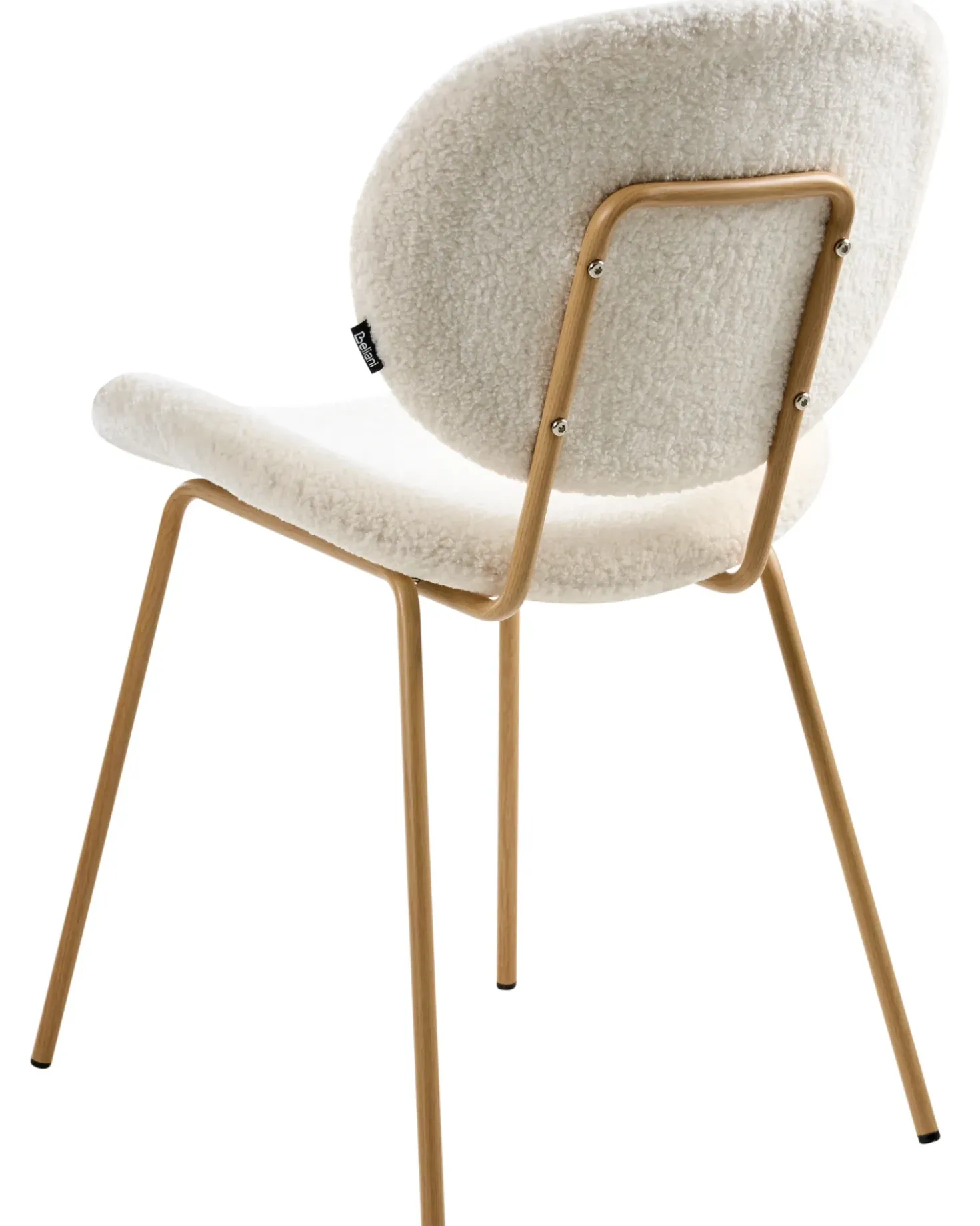 Set di 2 sedie da pranzo LUANA Bouclé Bianco