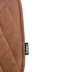 Set di 2 sedie da pranzo LISLE Tessuto Marrone dorato