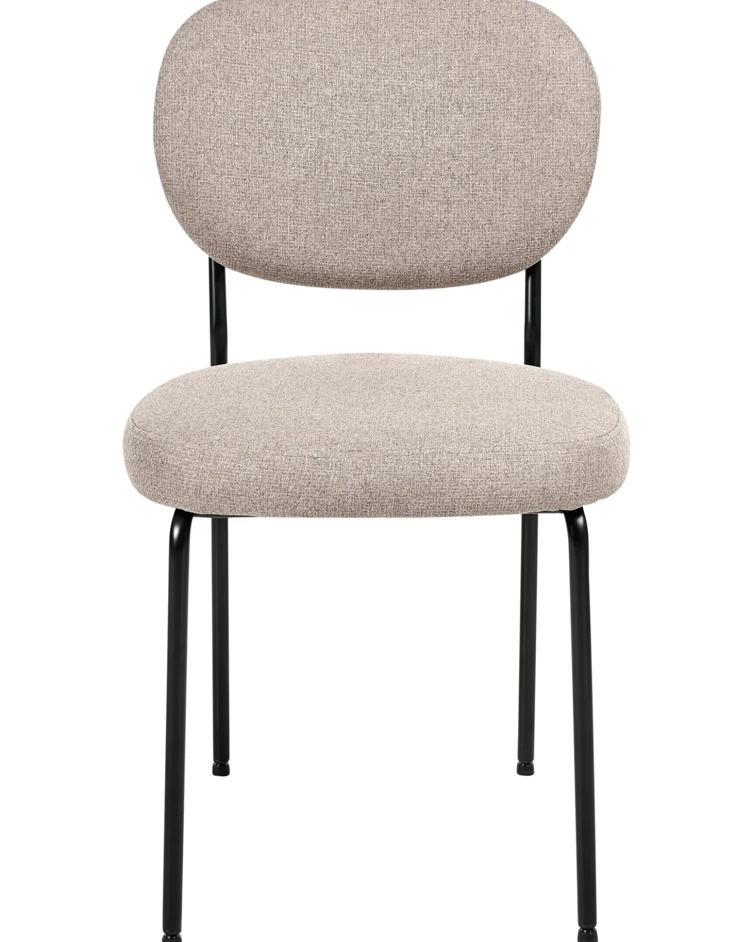 Set di 2 sedie da pranzo LOLETA Tessuto Marrone chiaro