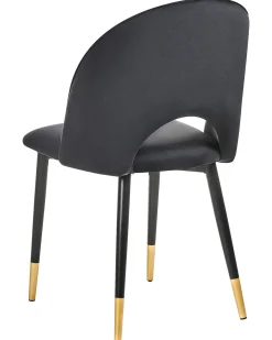 Set di 2 sedie da pranzo MAGALIA Velluto Nero