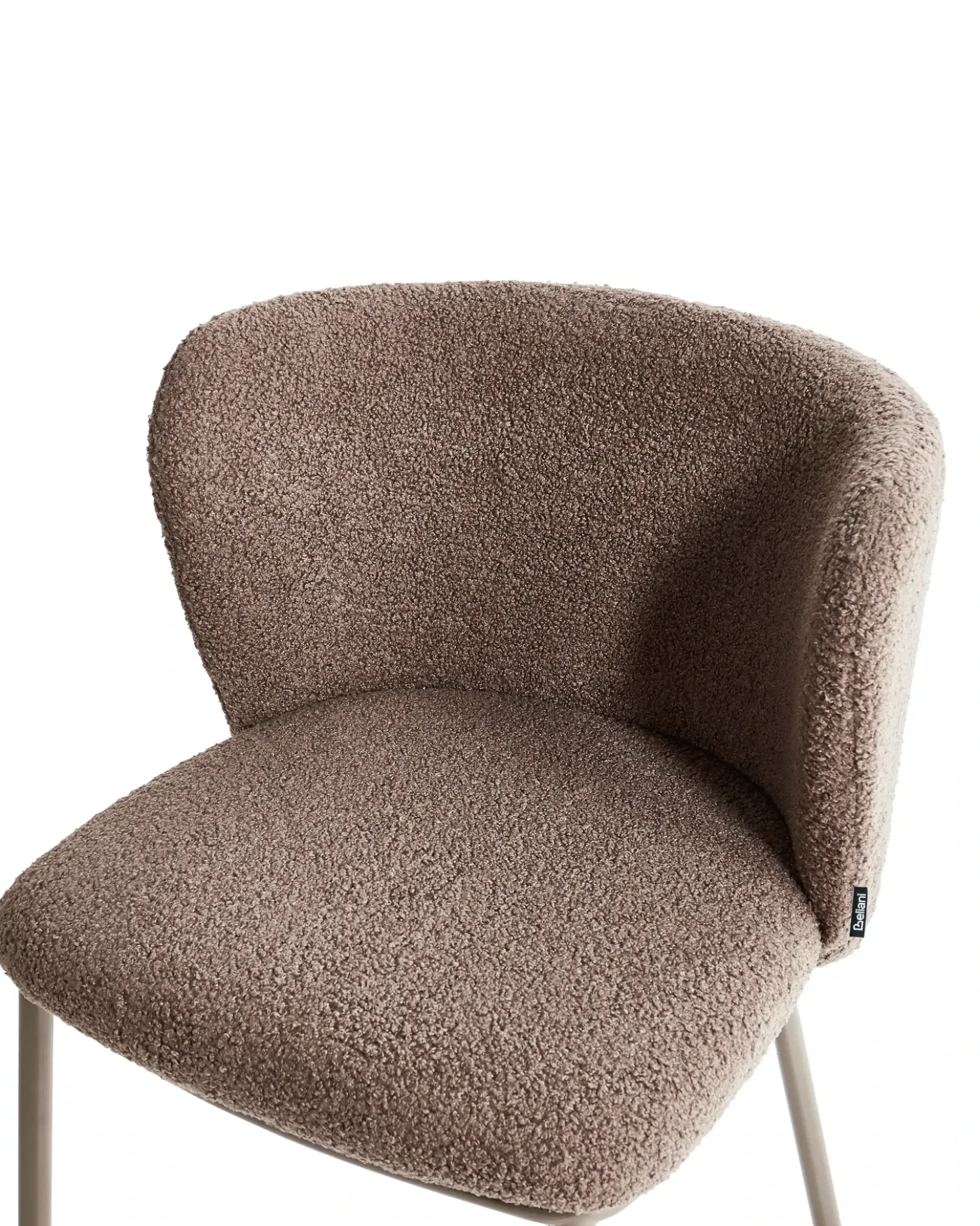 Set di 2 sedie da pranzo MINA II Bouclé Marrone chiaro