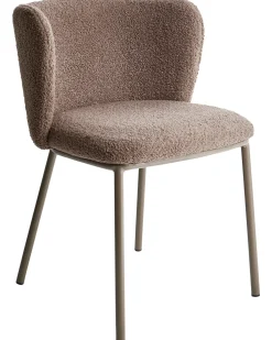 Set di 2 sedie da pranzo MINA II Bouclé Marrone chiaro