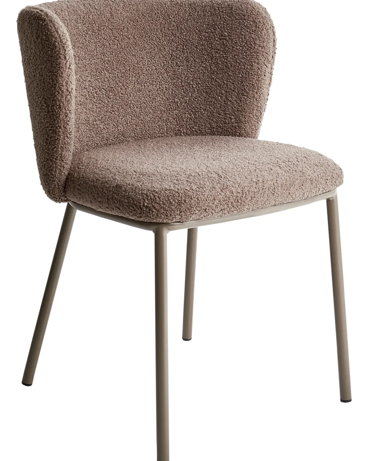 Set di 2 sedie da pranzo MINA II Bouclé Marrone chiaro