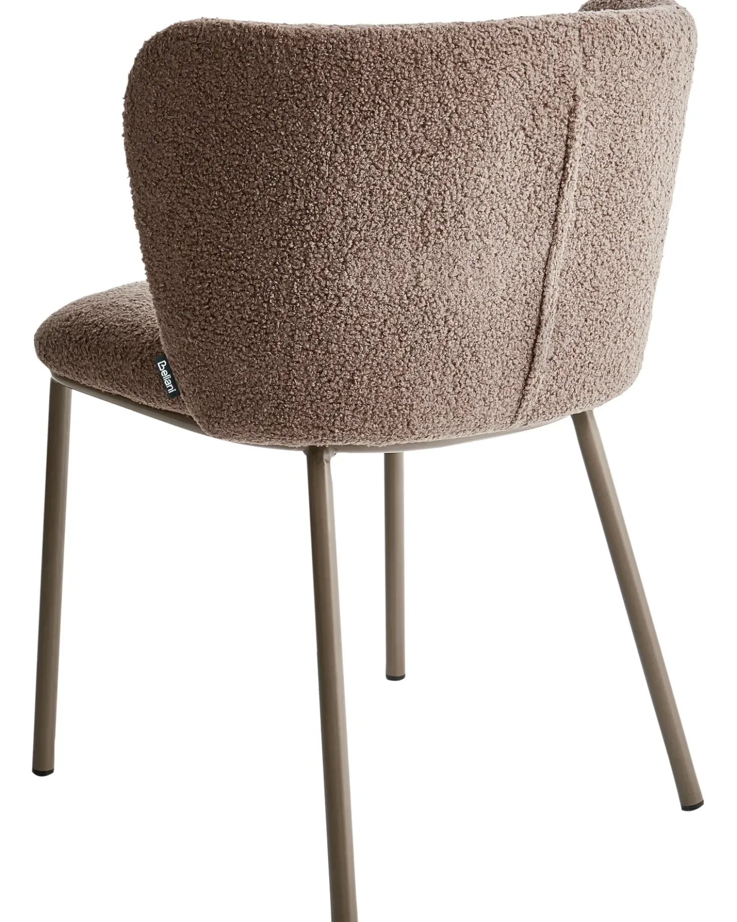Set di 2 sedie da pranzo MINA II Bouclé Marrone chiaro