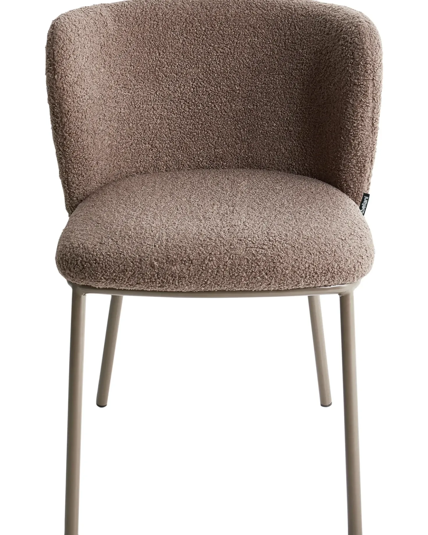 Set di 2 sedie da pranzo MINA II Bouclé Marrone chiaro