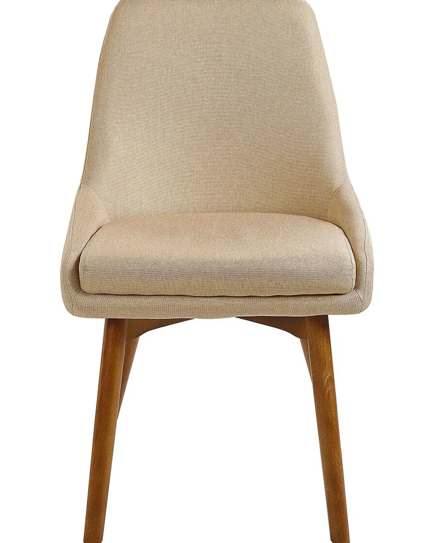 Set di 2 sedie da pranzo MELFORT Tessuto Beige sabbia