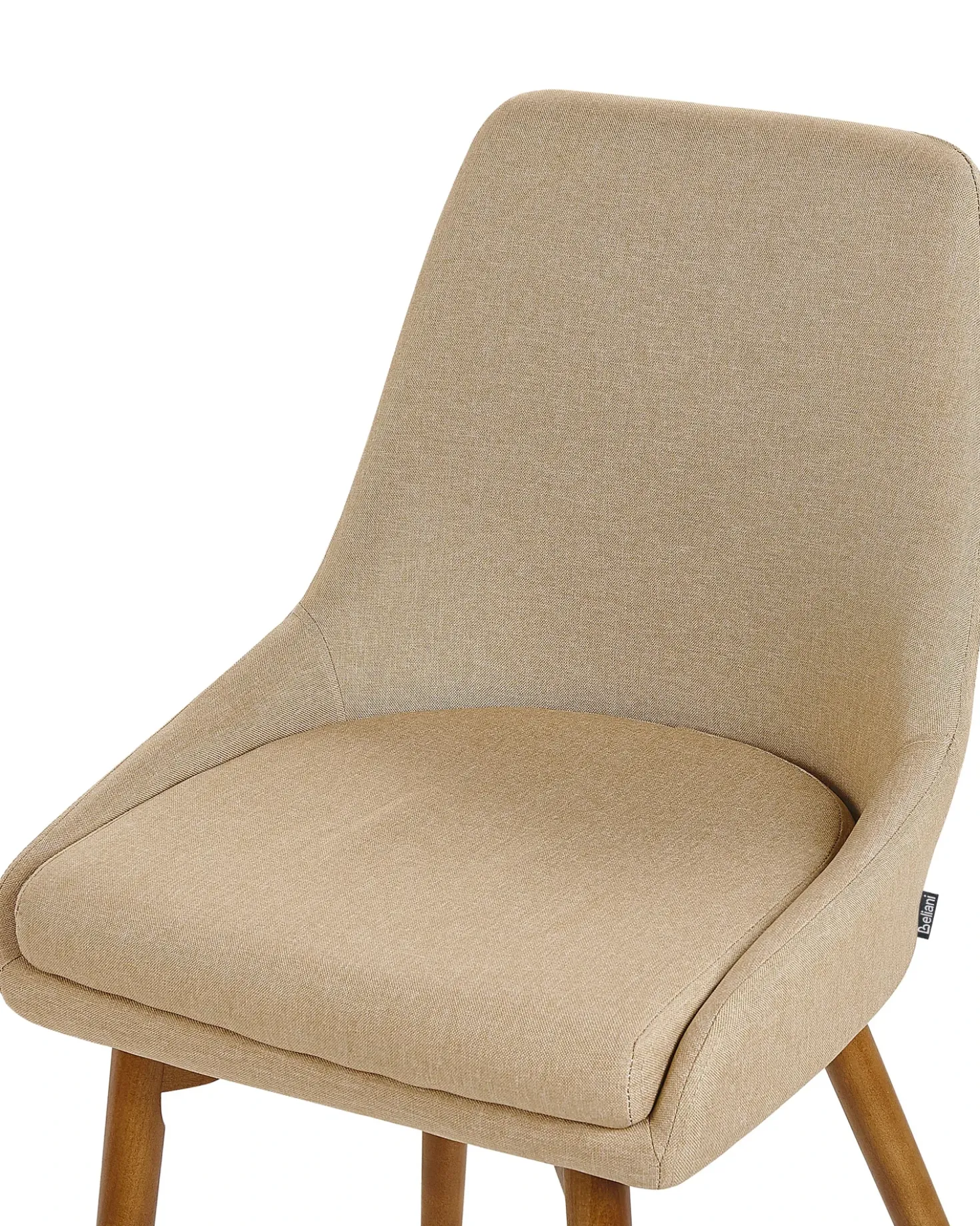 Set di 2 sedie da pranzo MELFORT Tessuto Beige sabbia