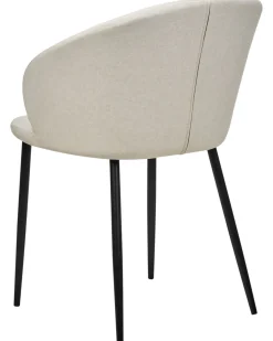 Set di 2 sedie da pranzo MASON Tessuto Beige chiaro