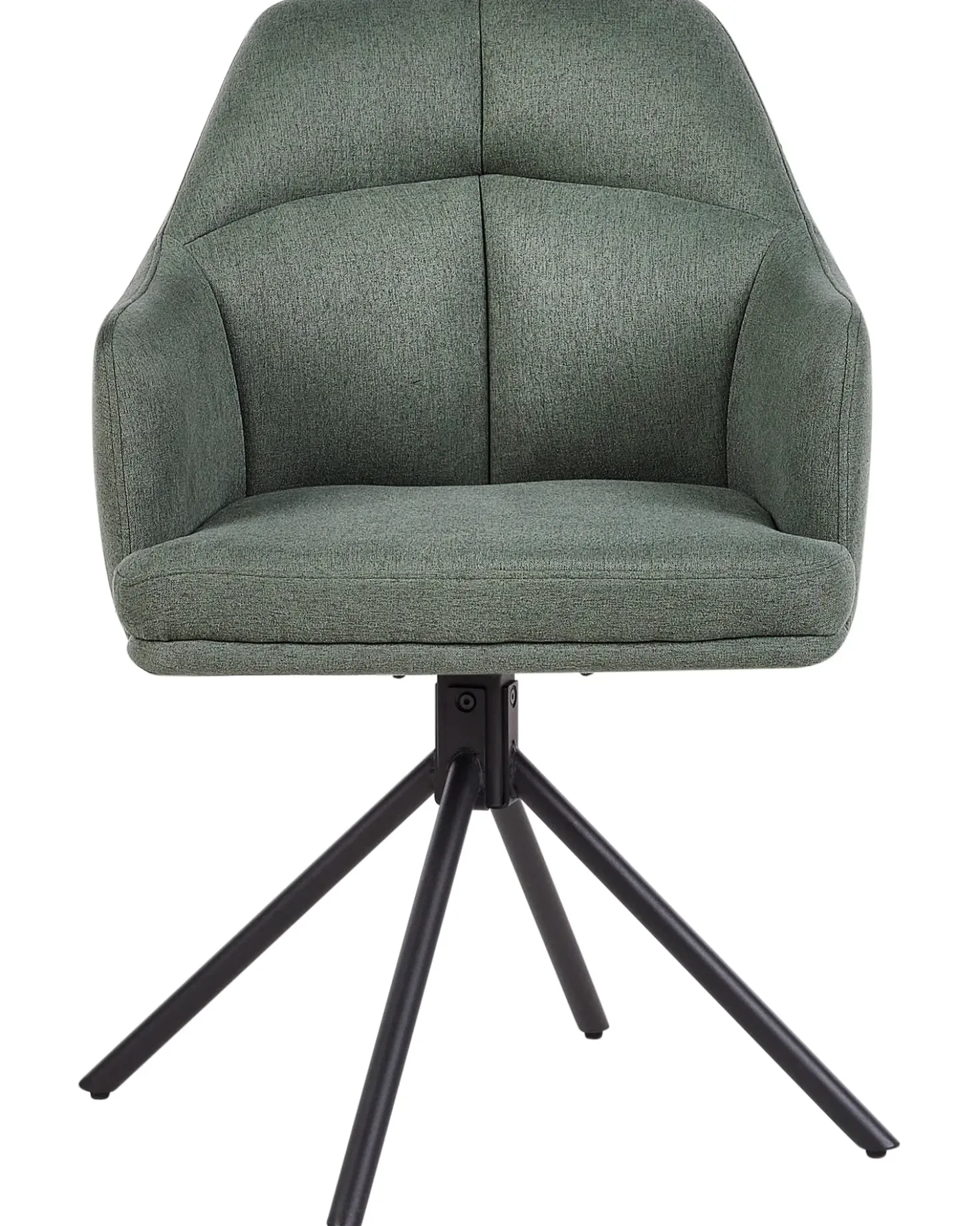 Set di 2 sedie da pranzo MIRA Tessuto Verde