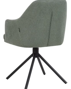 Set di 2 sedie da pranzo MIRA Tessuto Verde