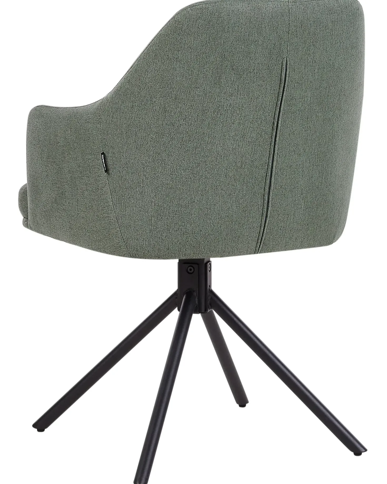 Set di 2 sedie da pranzo MIRA Tessuto Verde