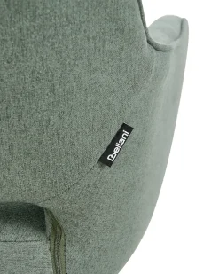 Set di 2 sedie da pranzo MIRA Tessuto Verde