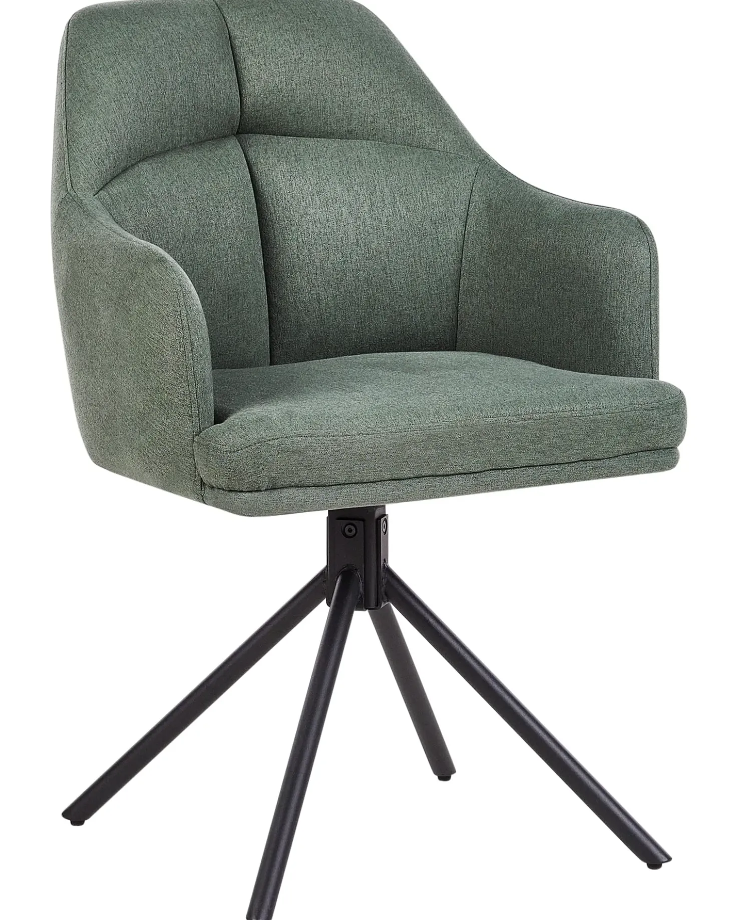 Set di 2 sedie da pranzo MIRA Tessuto Verde