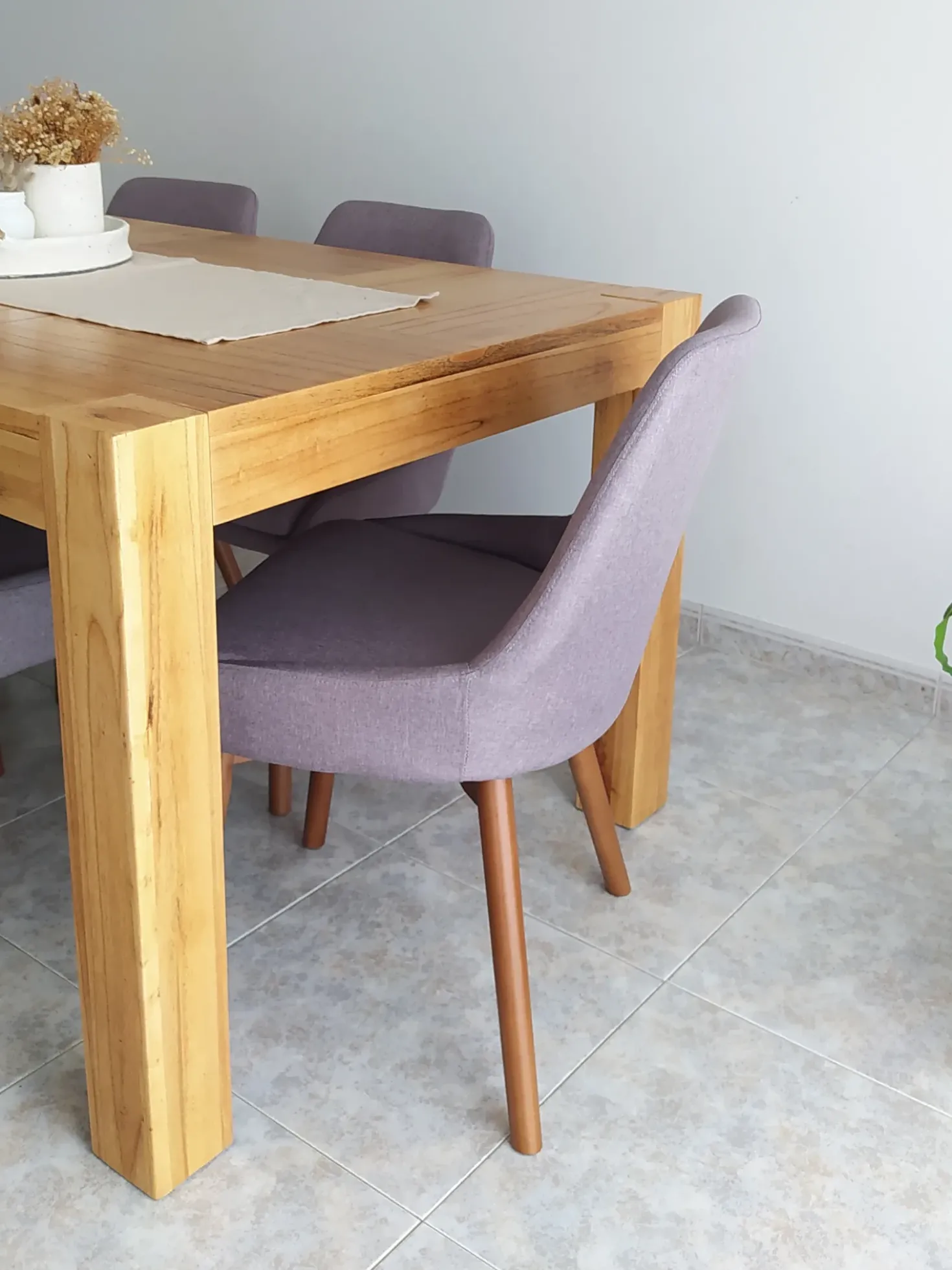Set di 2 sedie da pranzo MELFORT Tessuto Tortora