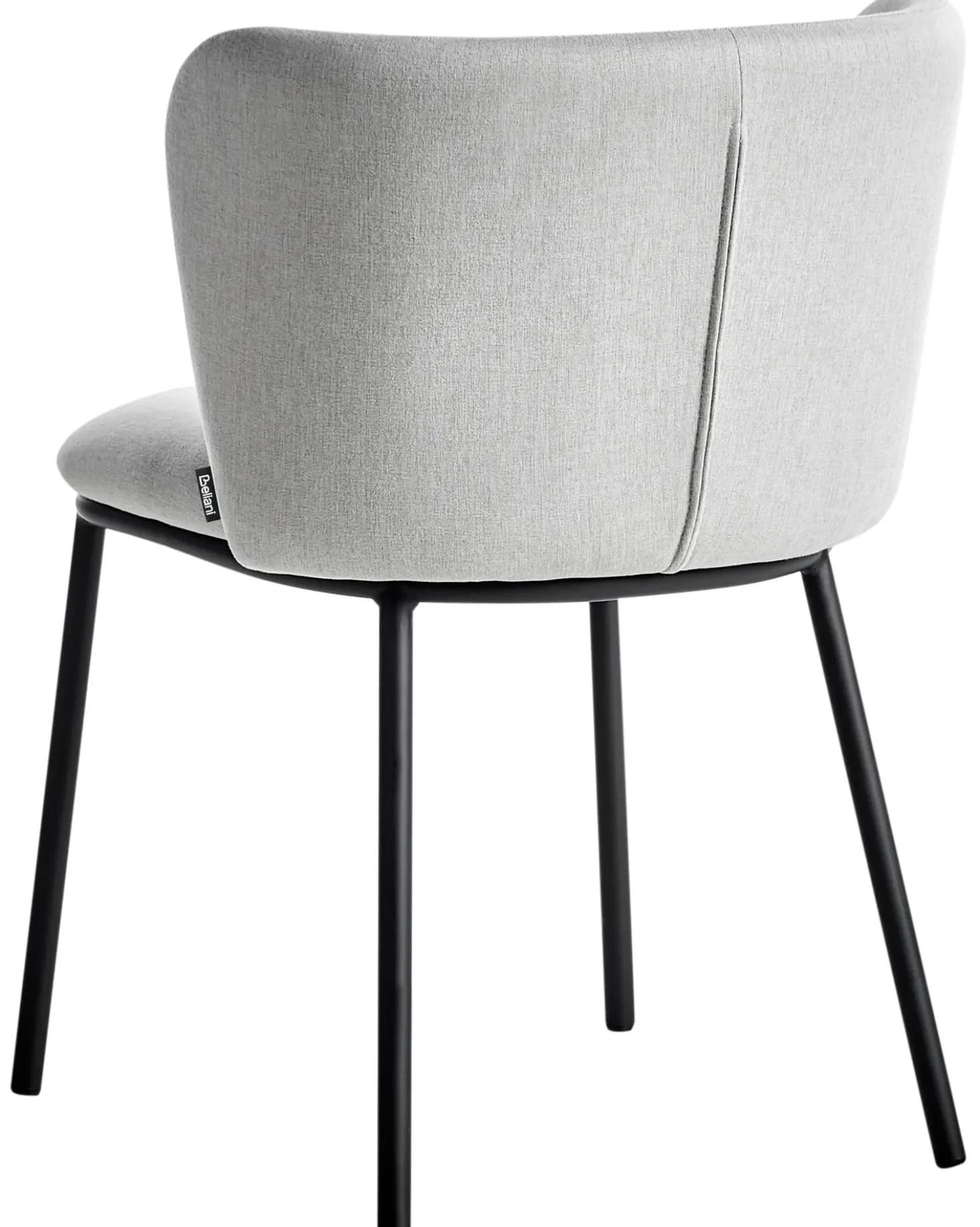 Set di 2 sedie da pranzo MINA Tessuto Grigio chiaro