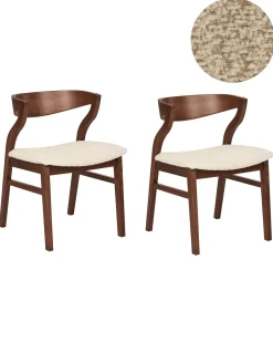Set di 2 sedie da pranzo MAROA Legno Beige chiaro