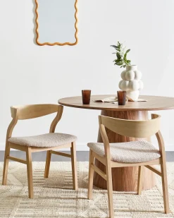 Set di 2 sedie da pranzo MAROA Legno Beige chiaro