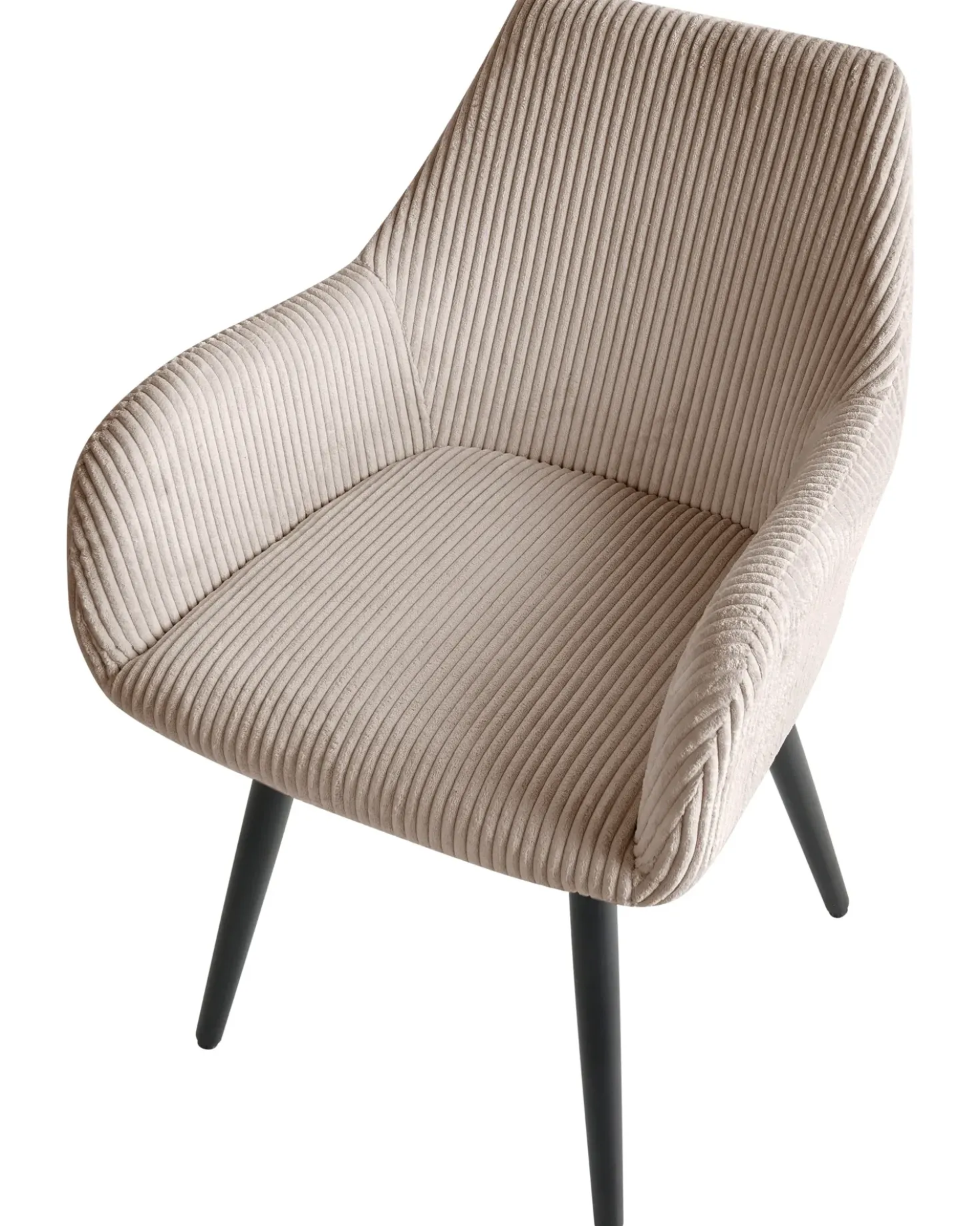 Set di 2 sedie da pranzo MORI Velluto a coste Beige