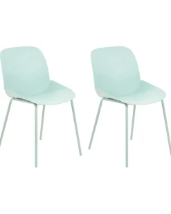 Set di 2 sedie da pranzo MILACA Verde menta