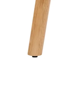 Set di 2 sedie da pranzo MYLO Tessuto Marrone chiaro/Bianco sporco