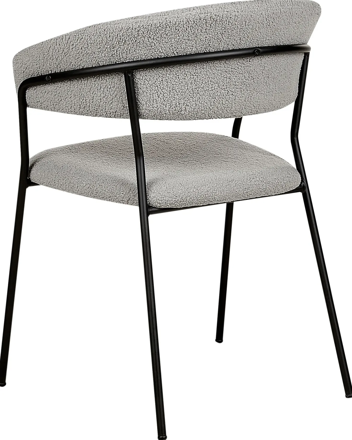 Set di 2 sedie da pranzo MARIPOSA Bouclé Grigio