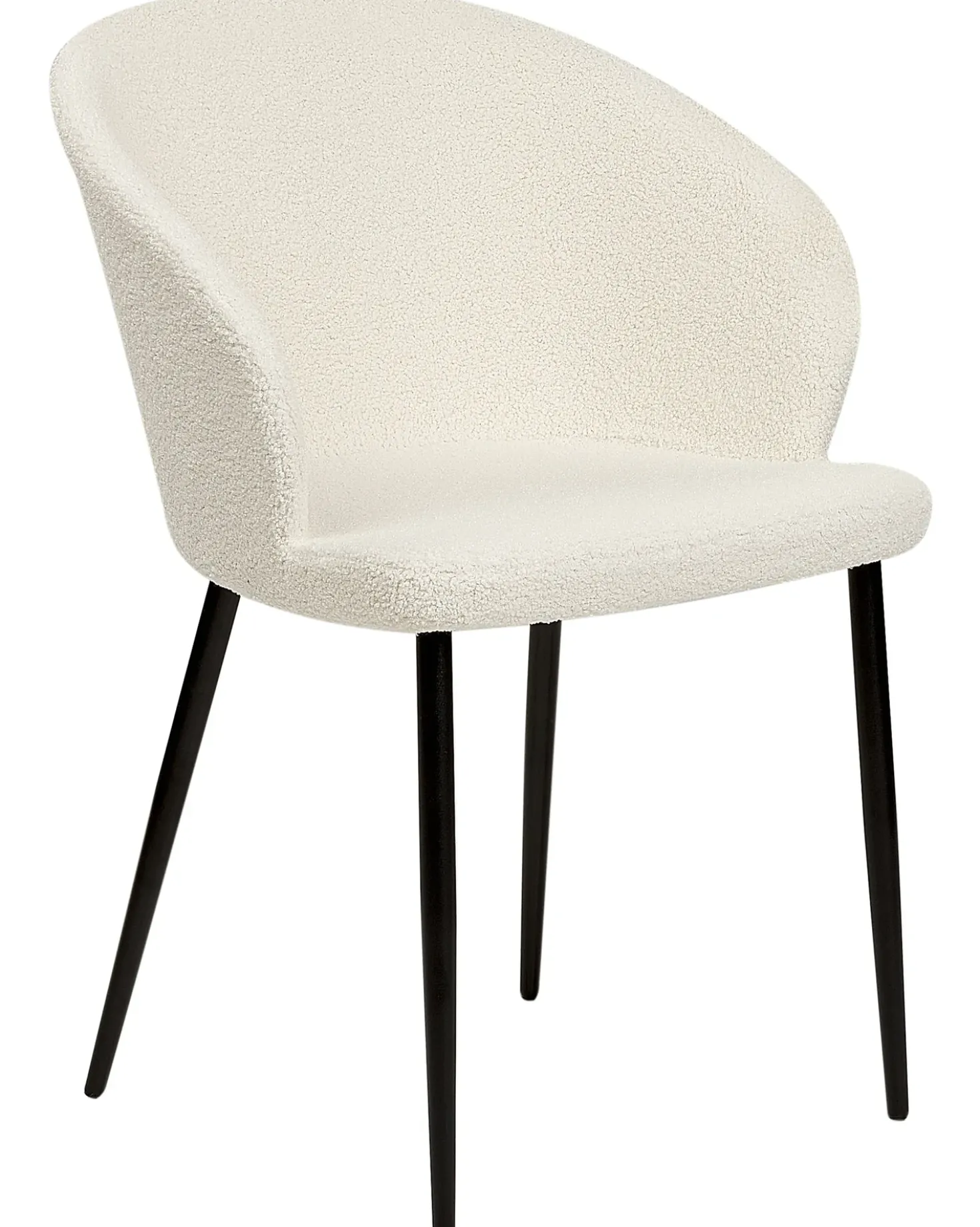 Set di 2 sedie da pranzo MASON Bouclé Bianco sporco