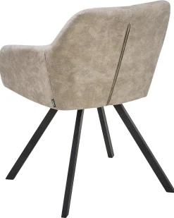 Set di 2 sedie da pranzo MONEE Tessuto Beige