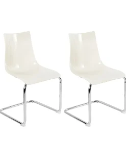 Set di 2 sedie da pranzo MARSHALL Bianco sporco