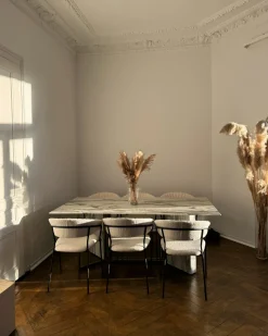 Set di 2 sedie da pranzo MARIPOSA Bouclé Bianco sporco
