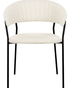 Set di 2 sedie da pranzo MARIPOSA Bouclé Bianco sporco