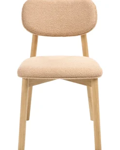 Set di 2 sedie da pranzo MILLS Bouclé Marrone chiaro/Beige