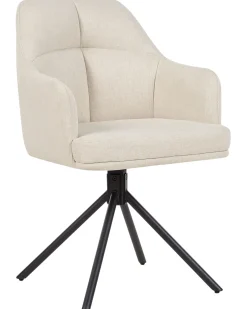 Set di 2 sedie da pranzo MIRA Tessuto Beige