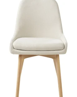 Set di 2 sedie da pranzo MELFORT Tessuto Bianco sporco