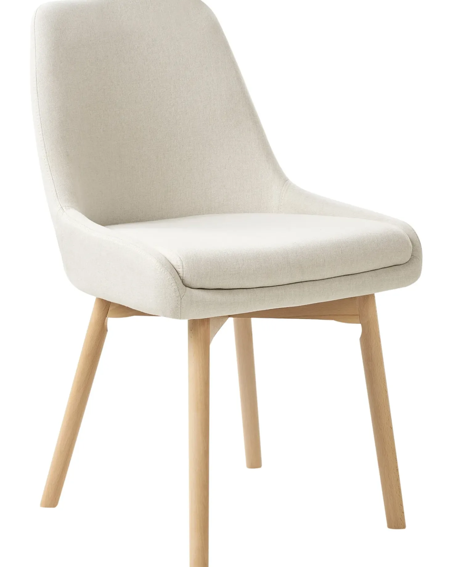 Set di 2 sedie da pranzo MELFORT Tessuto Bianco sporco