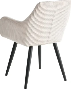 Set di 2 sedie da pranzo MORI Velluto a coste Beige chiaro
