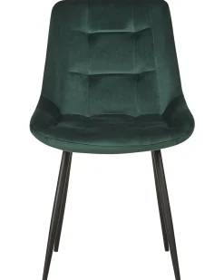 Set di 2 sedie da pranzo MELROSE Velluto Verde scuro