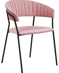Set di 2 sedie da pranzo MARIPOSA Velluto Rosa