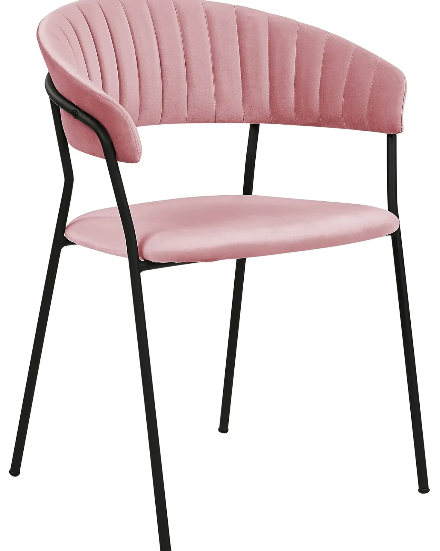 Set di 2 sedie da pranzo MARIPOSA Velluto Rosa