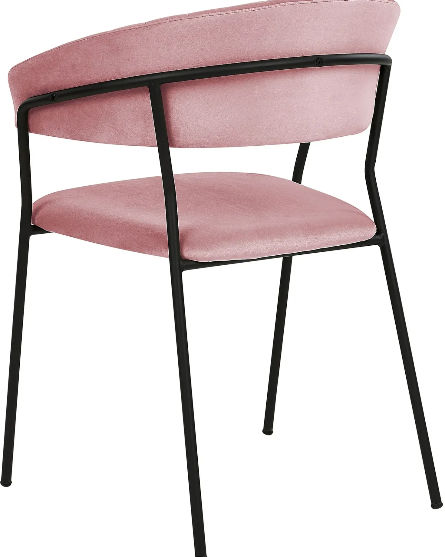 Set di 2 sedie da pranzo MARIPOSA Velluto Rosa