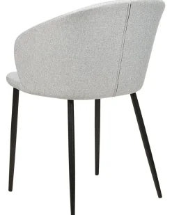 Set di 2 sedie da pranzo MASON Tessuto Grigio chiaro