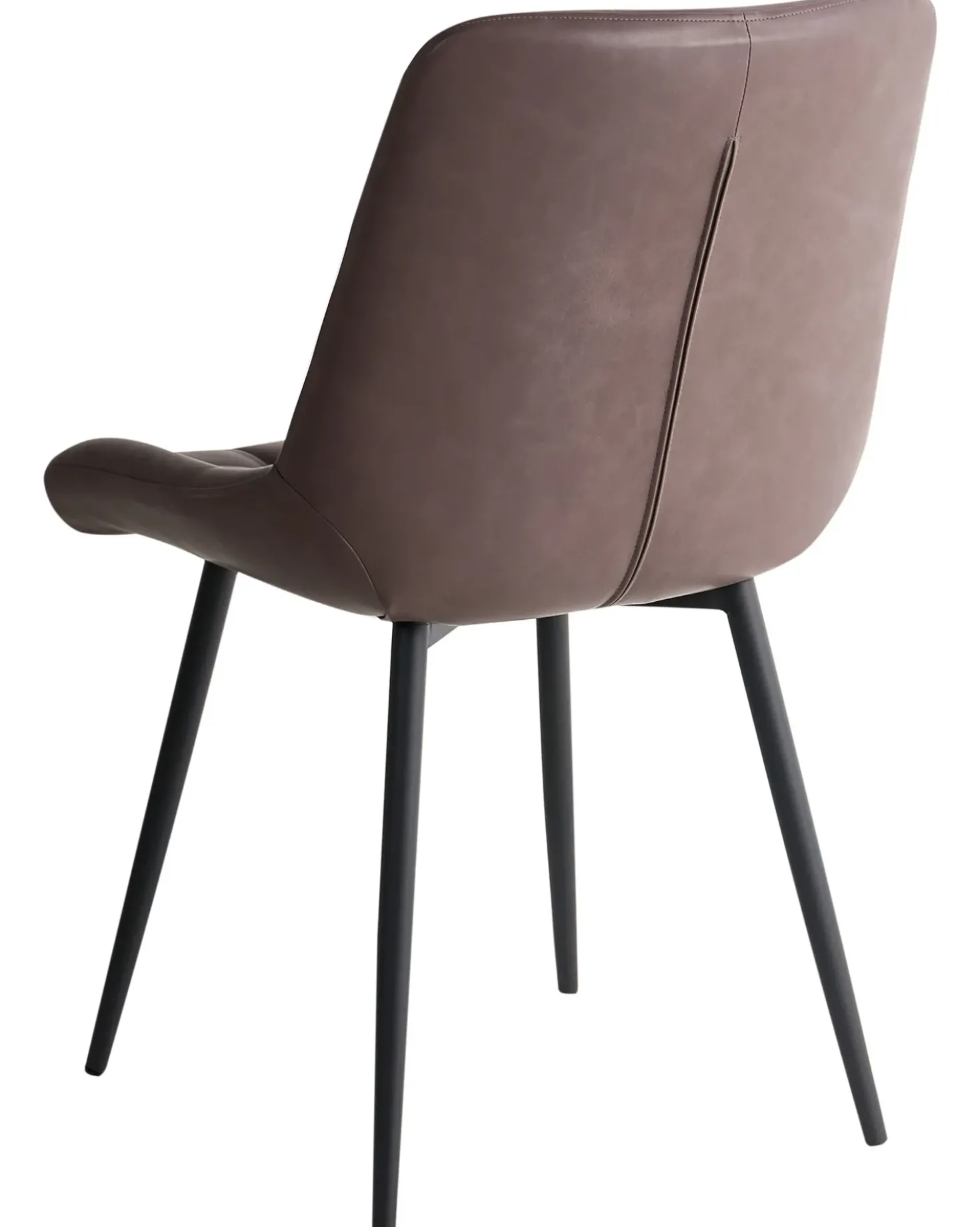Set di 2 sedie da pranzo MELROSE II Pelle sintetica Marrone scuro