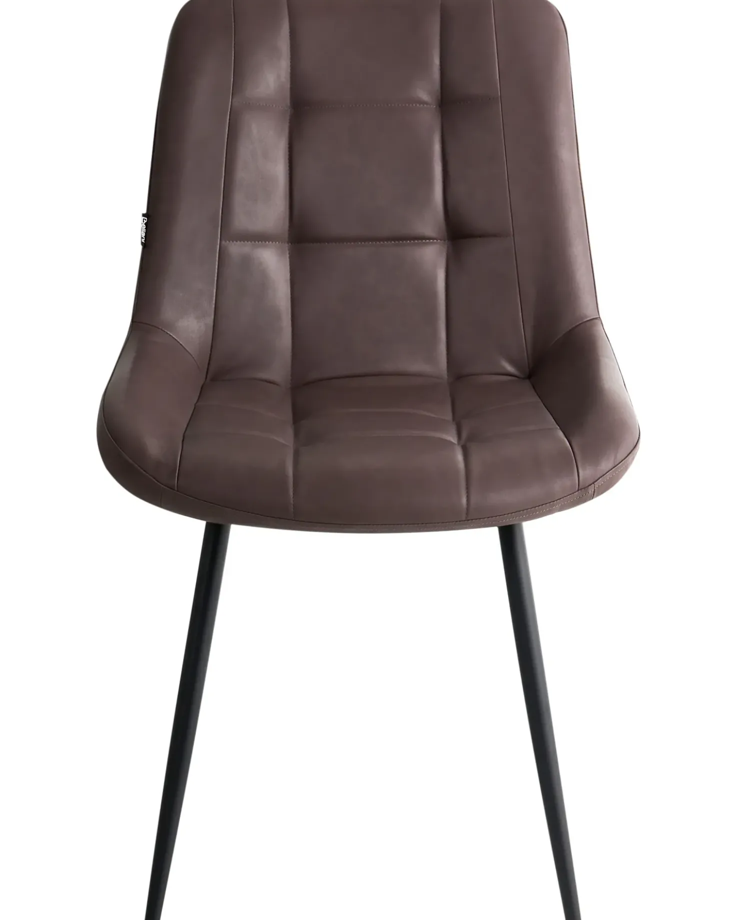 Set di 2 sedie da pranzo MELROSE II Pelle sintetica Marrone scuro