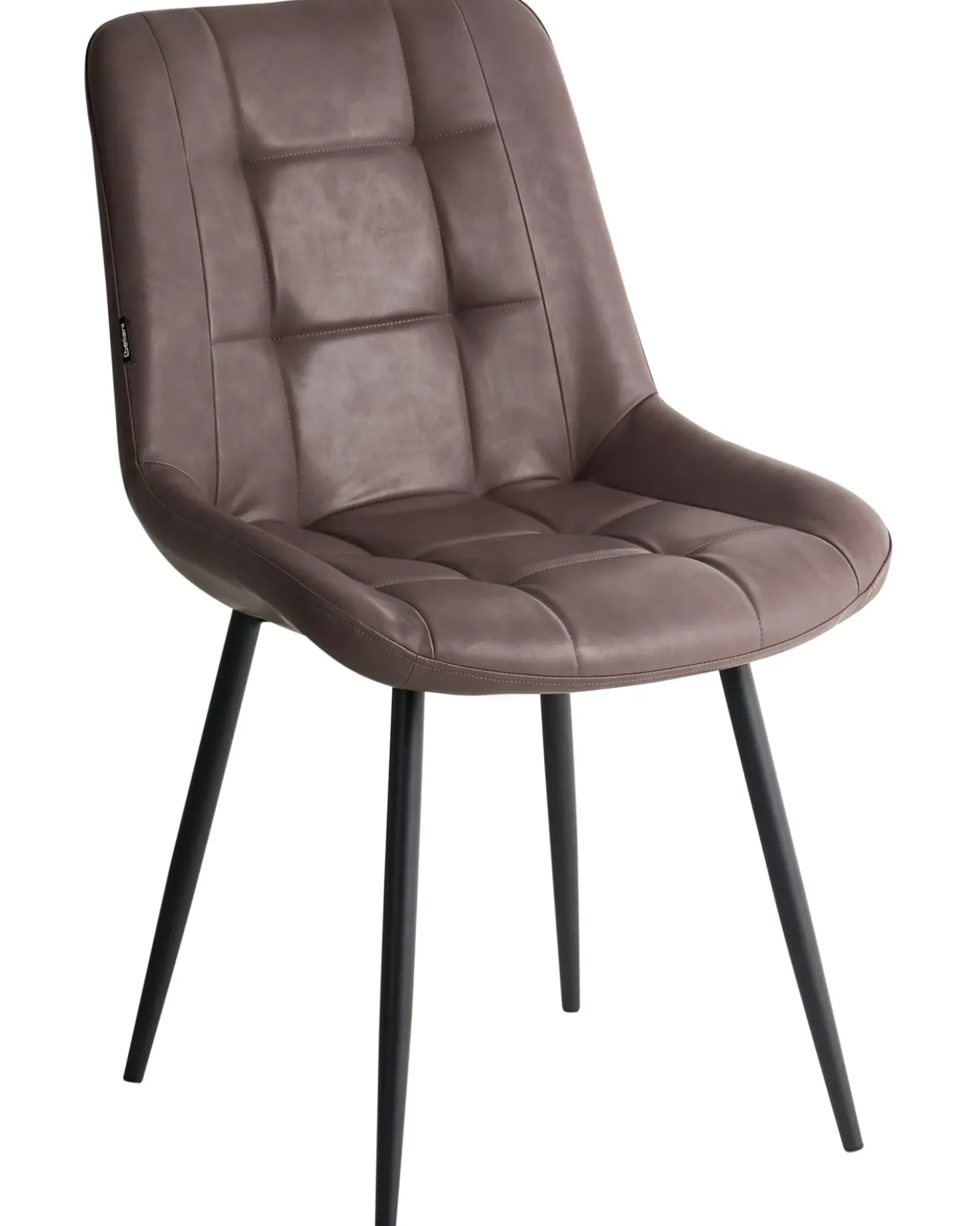 Set di 2 sedie da pranzo MELROSE II Pelle sintetica Marrone scuro