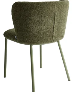 Set di 2 sedie da pranzo MINA II Bouclé Verde scuro