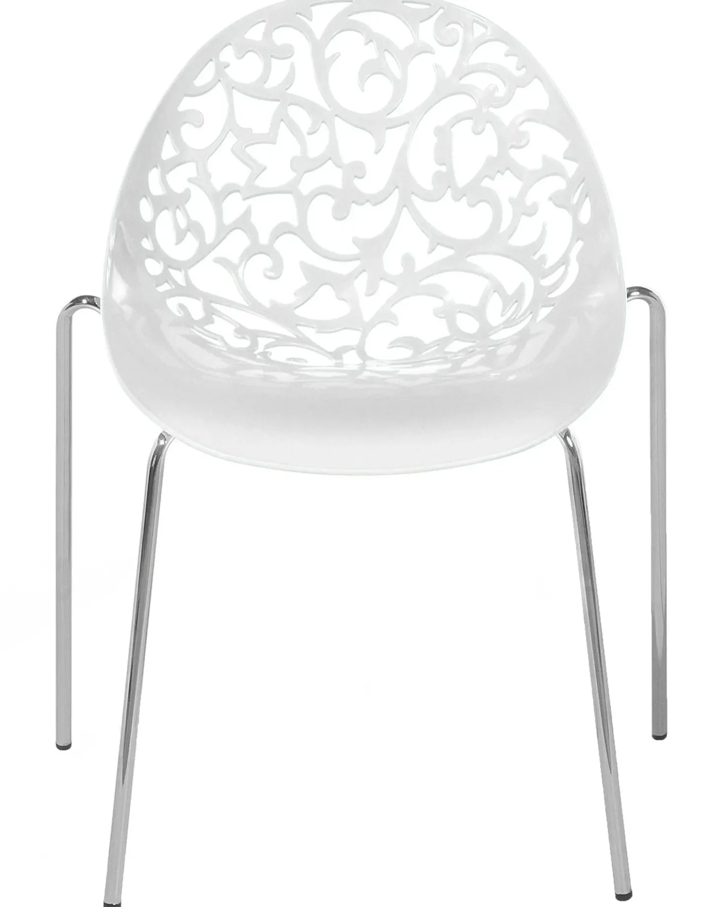 Set di 4 sedie da pranzo MUMFORD Bianco