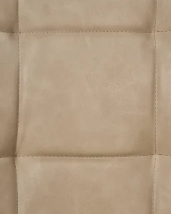 Set di 2 sedie da pranzo MELROSE Pelle sintetica Beige