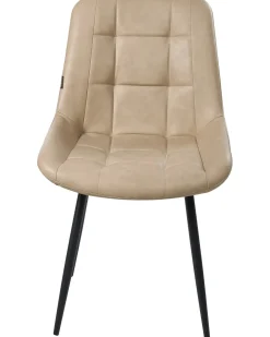 Set di 2 sedie da pranzo MELROSE Pelle sintetica Beige