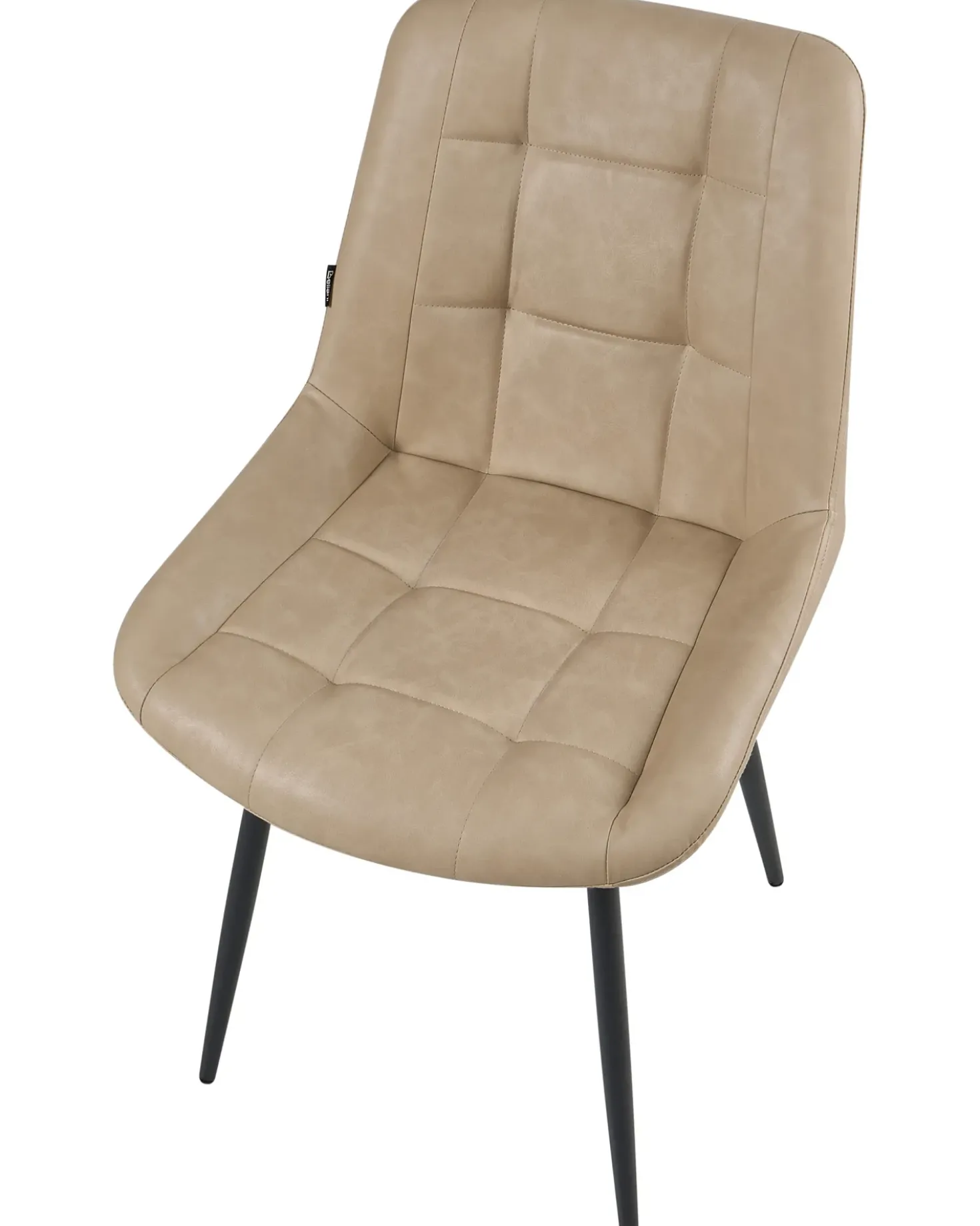 Set di 2 sedie da pranzo MELROSE Pelle sintetica Beige